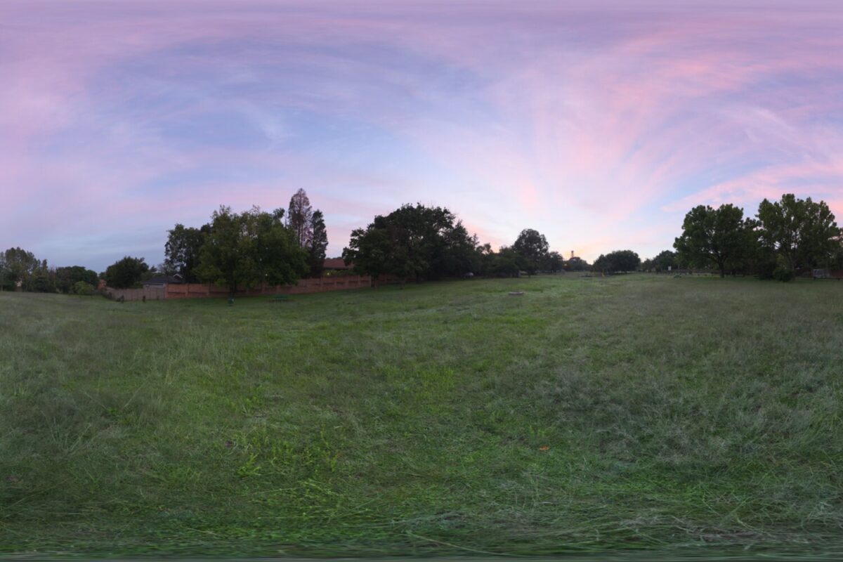 Bryanston Park Sunrise HDRI