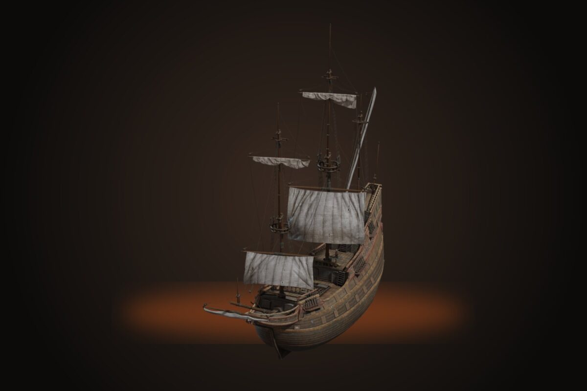 Dutch Ship Large 02 Model