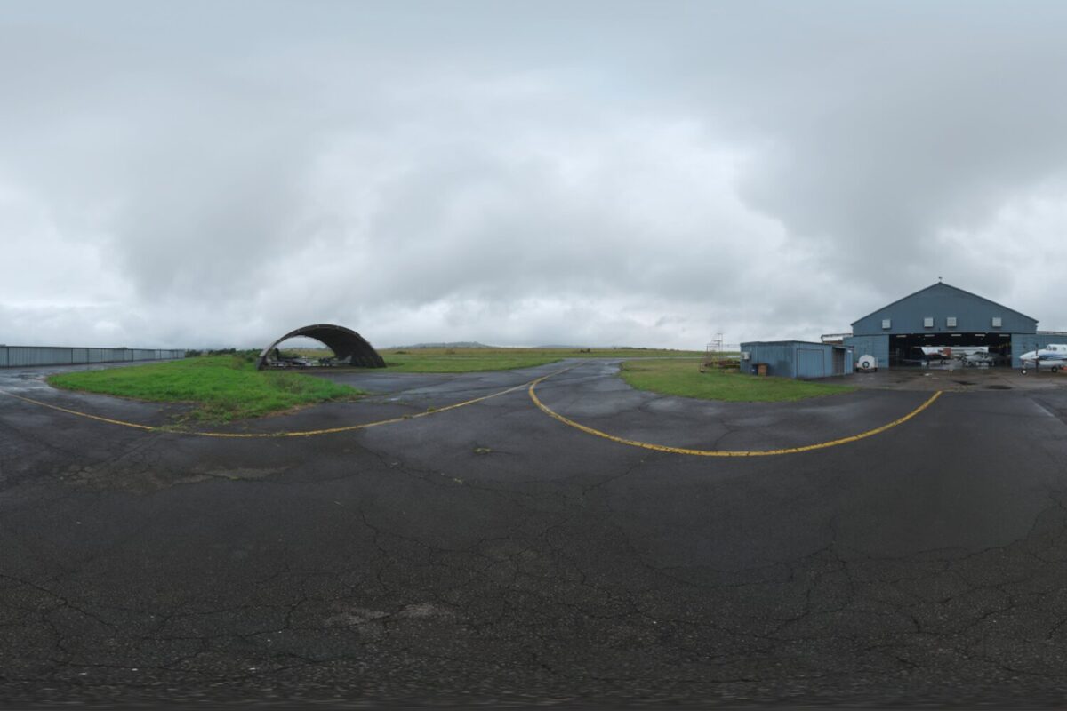 Hanger Exterior Cloudy HDRI