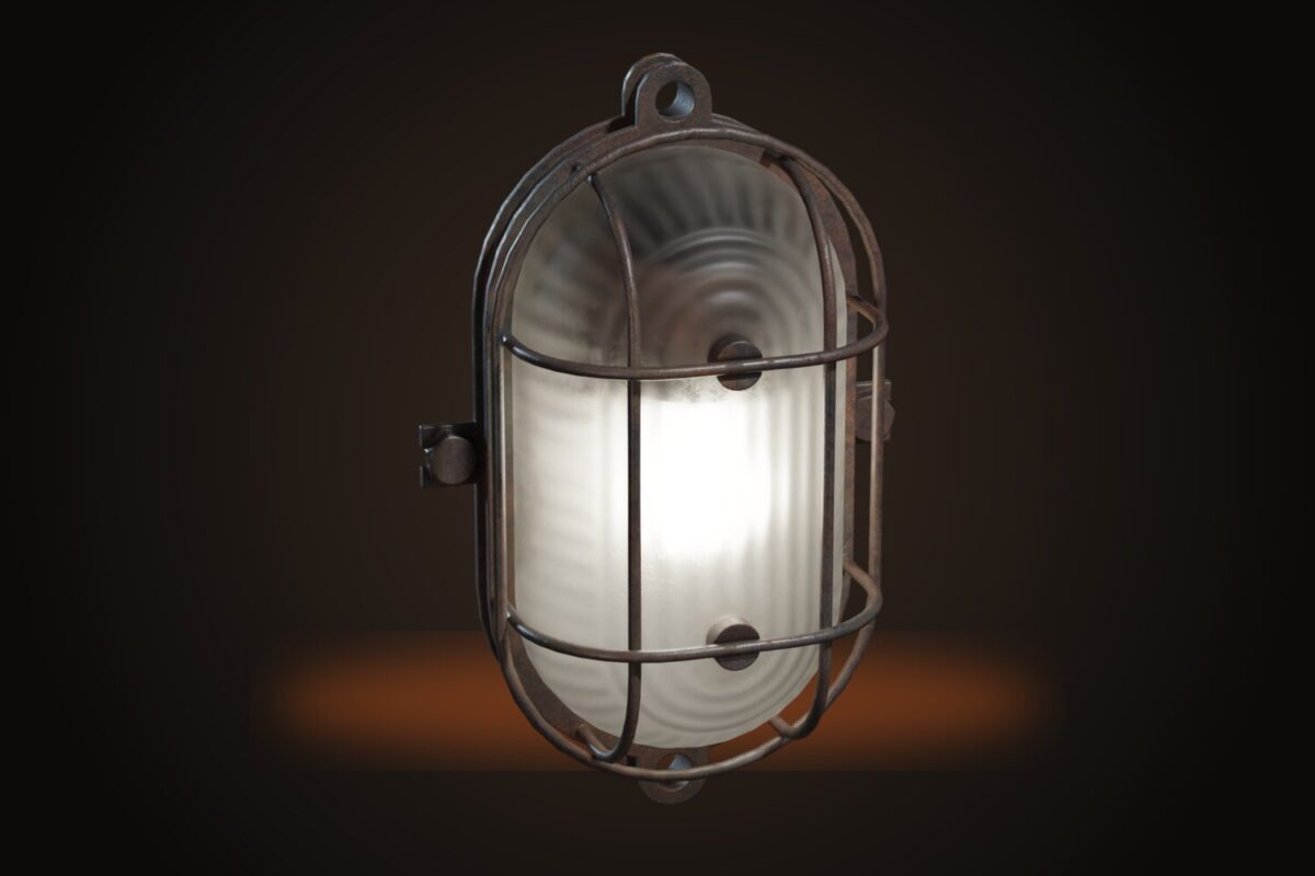 Industrial Wall Lamp Model