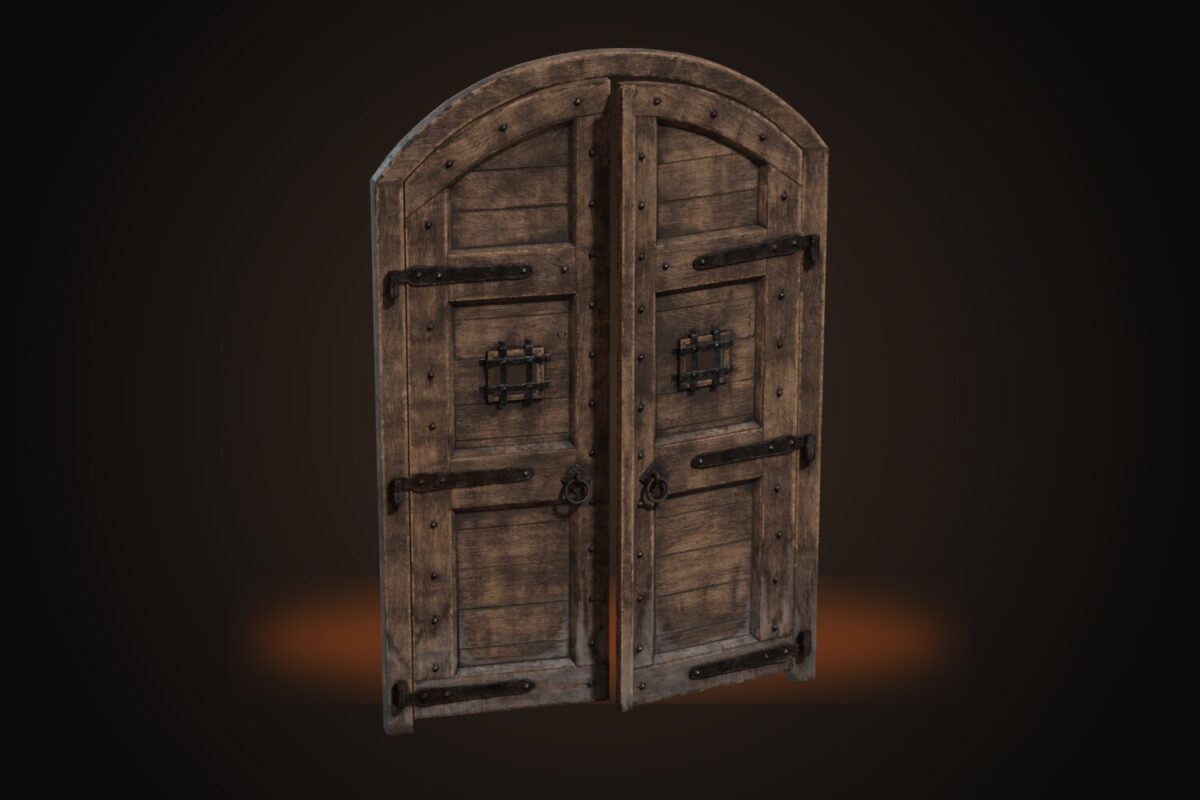 Large Castle Door Model