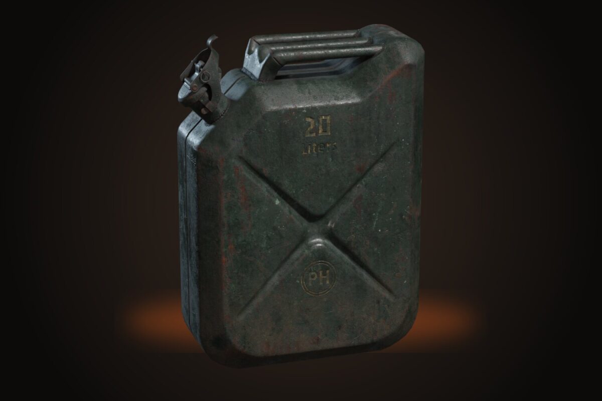 Metal Jerrycan Green Model