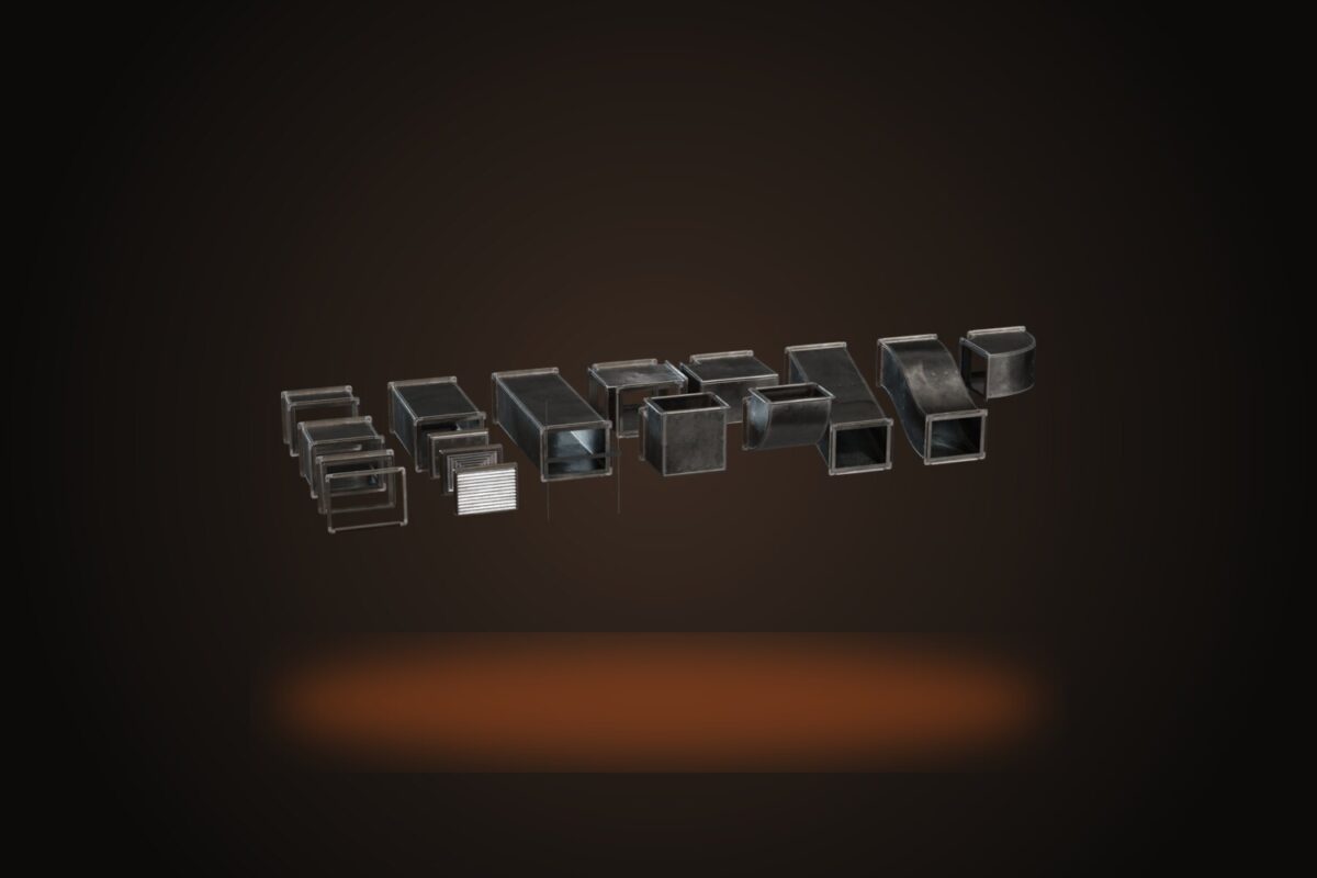 Modular Airduct Rectangular 01 Model