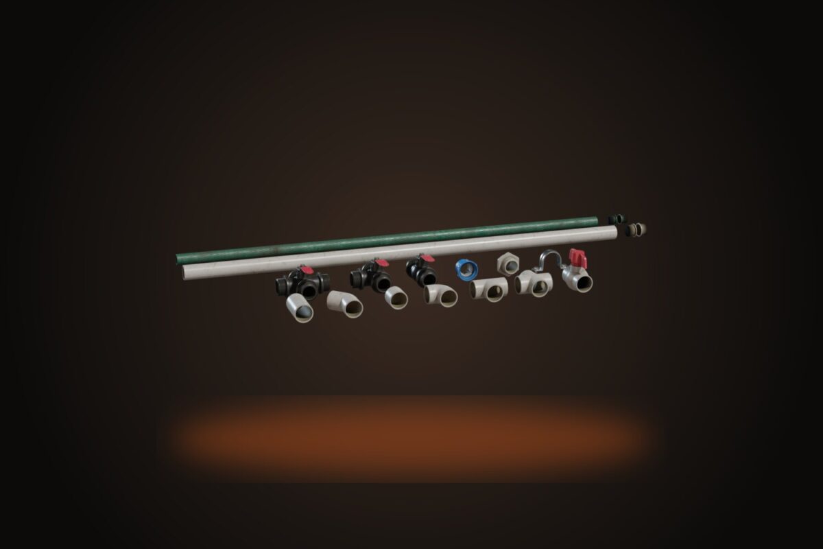 Modular Pipes Plastic 01 Model