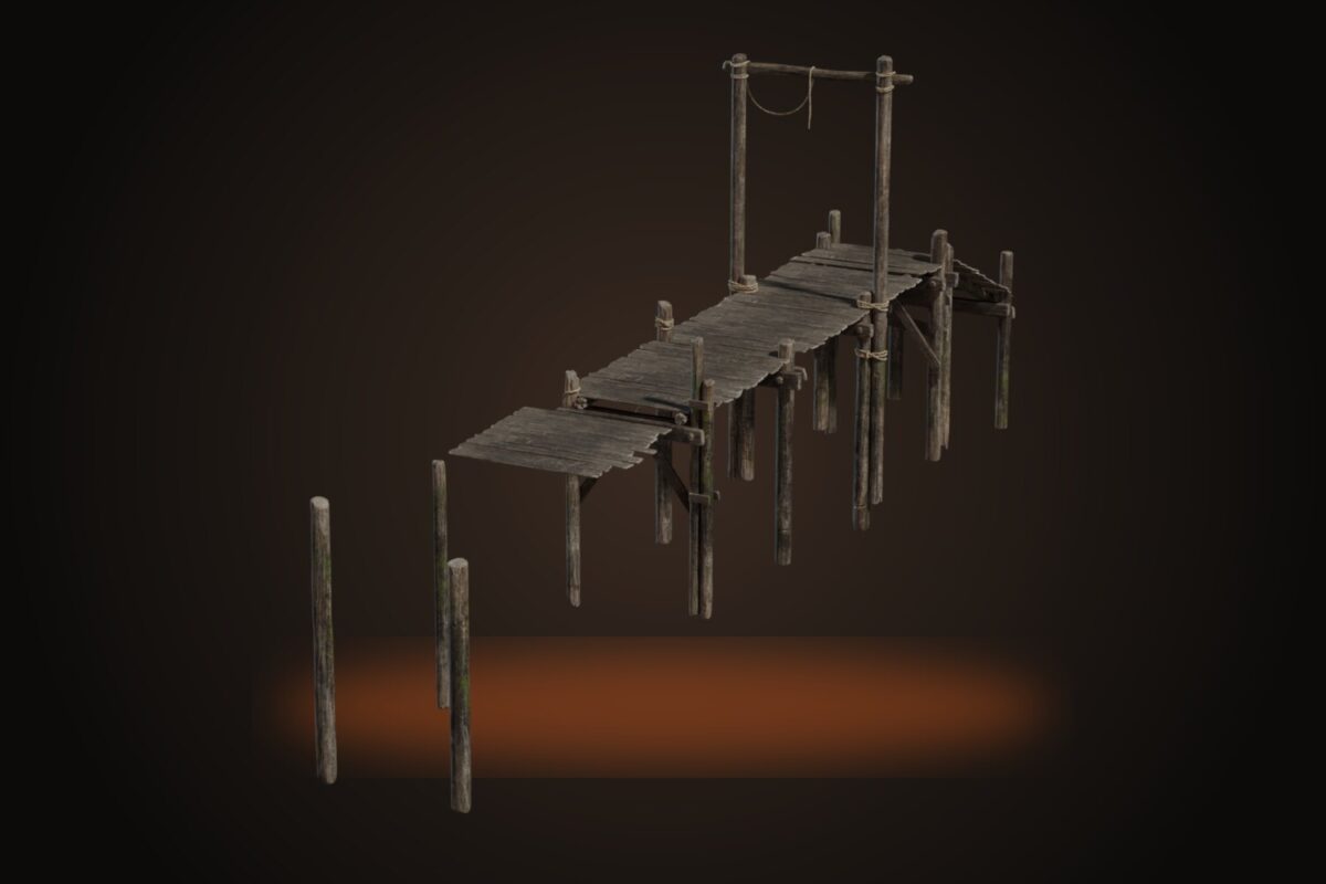Modular Wooden Pier Model