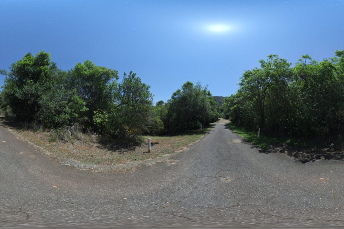 Narrow Moonlit Road HDRI