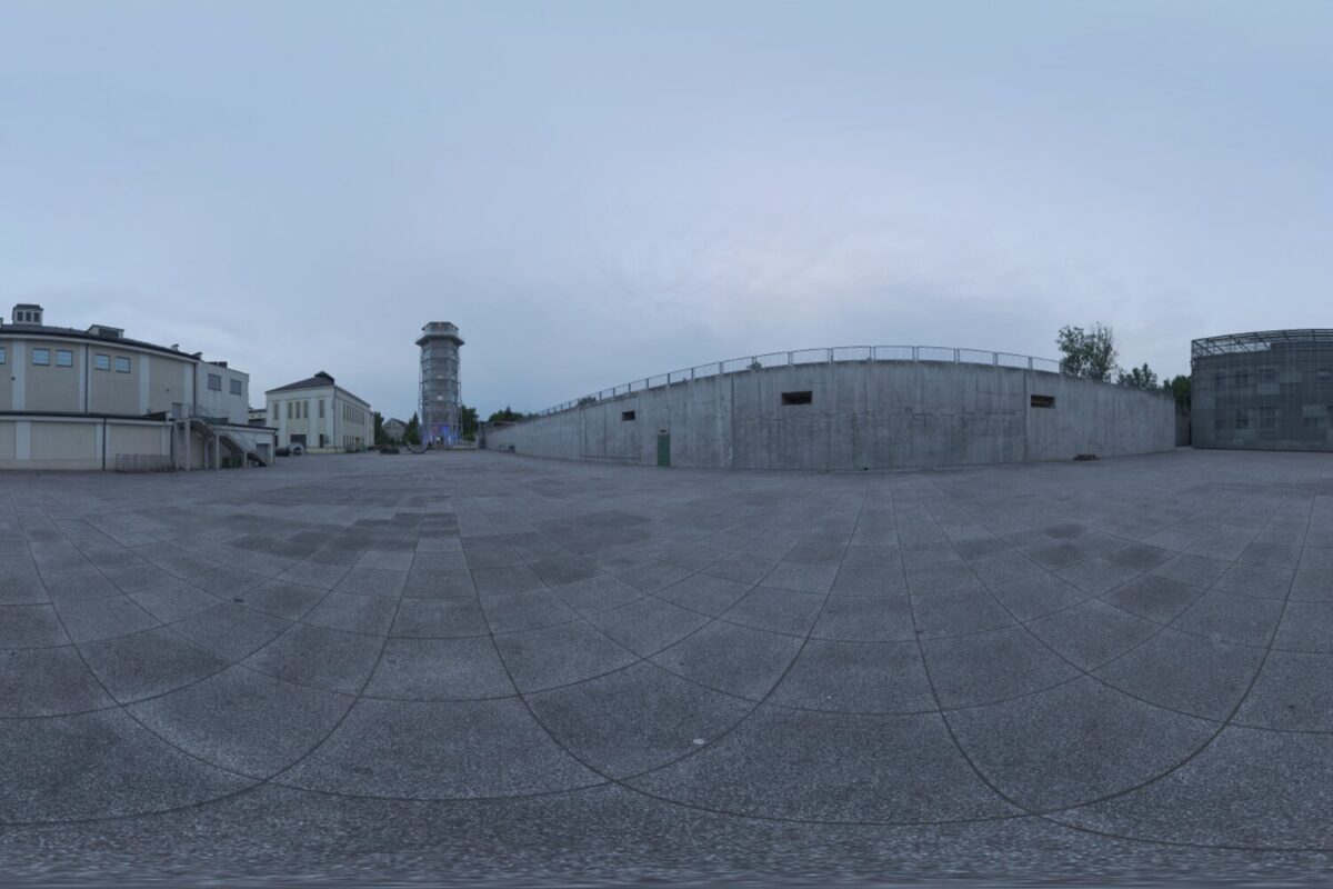 Overcast Industrial Courtyard HDRI
