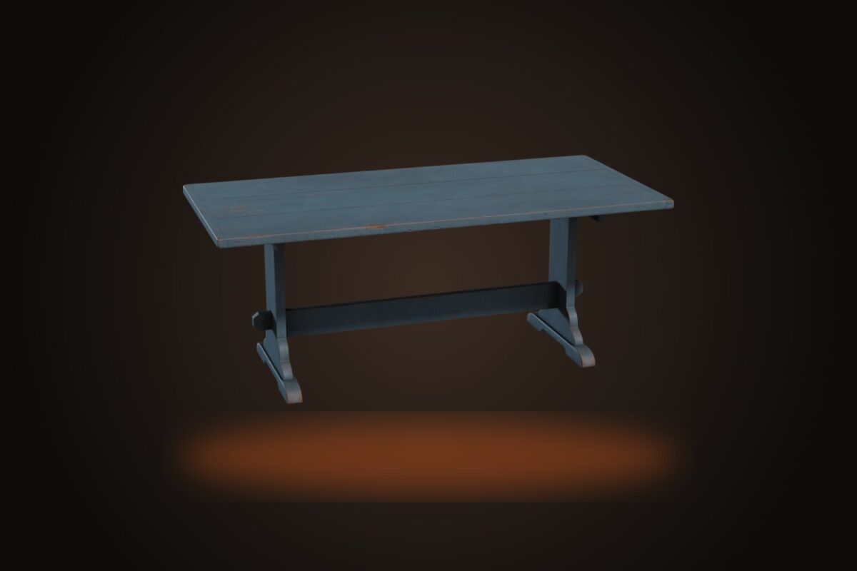 Painted Wooden Table Model