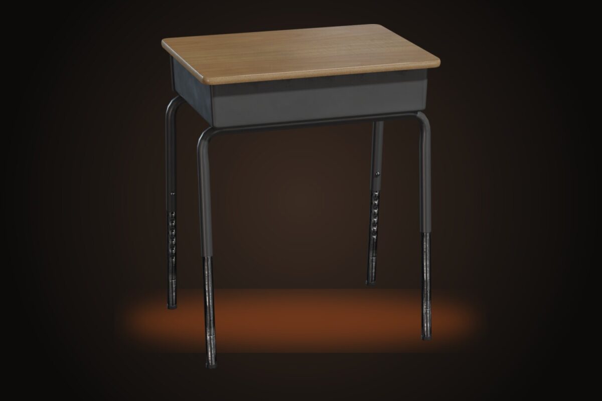 School Desk 01 Model