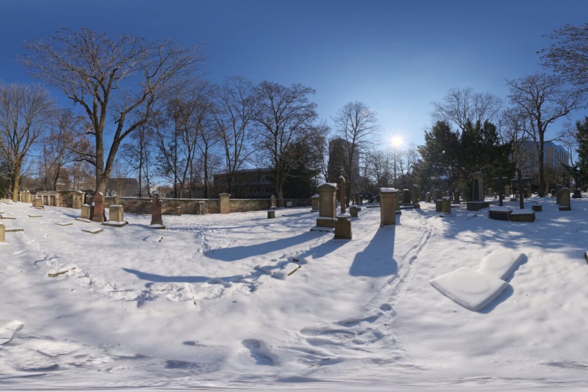 Snowy Cemetery HDRI