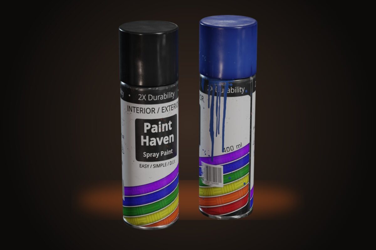 Spray Paint Bottles Model