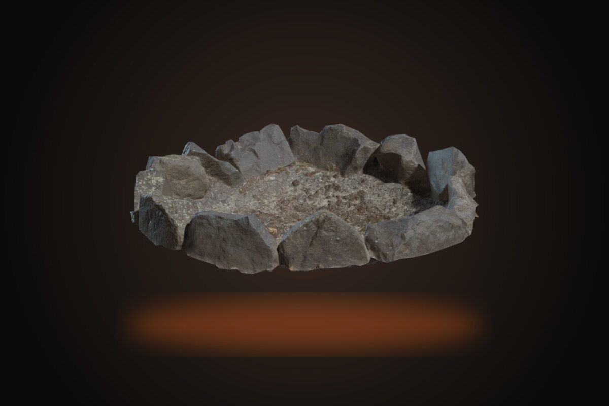 Stone Fire Pit Model