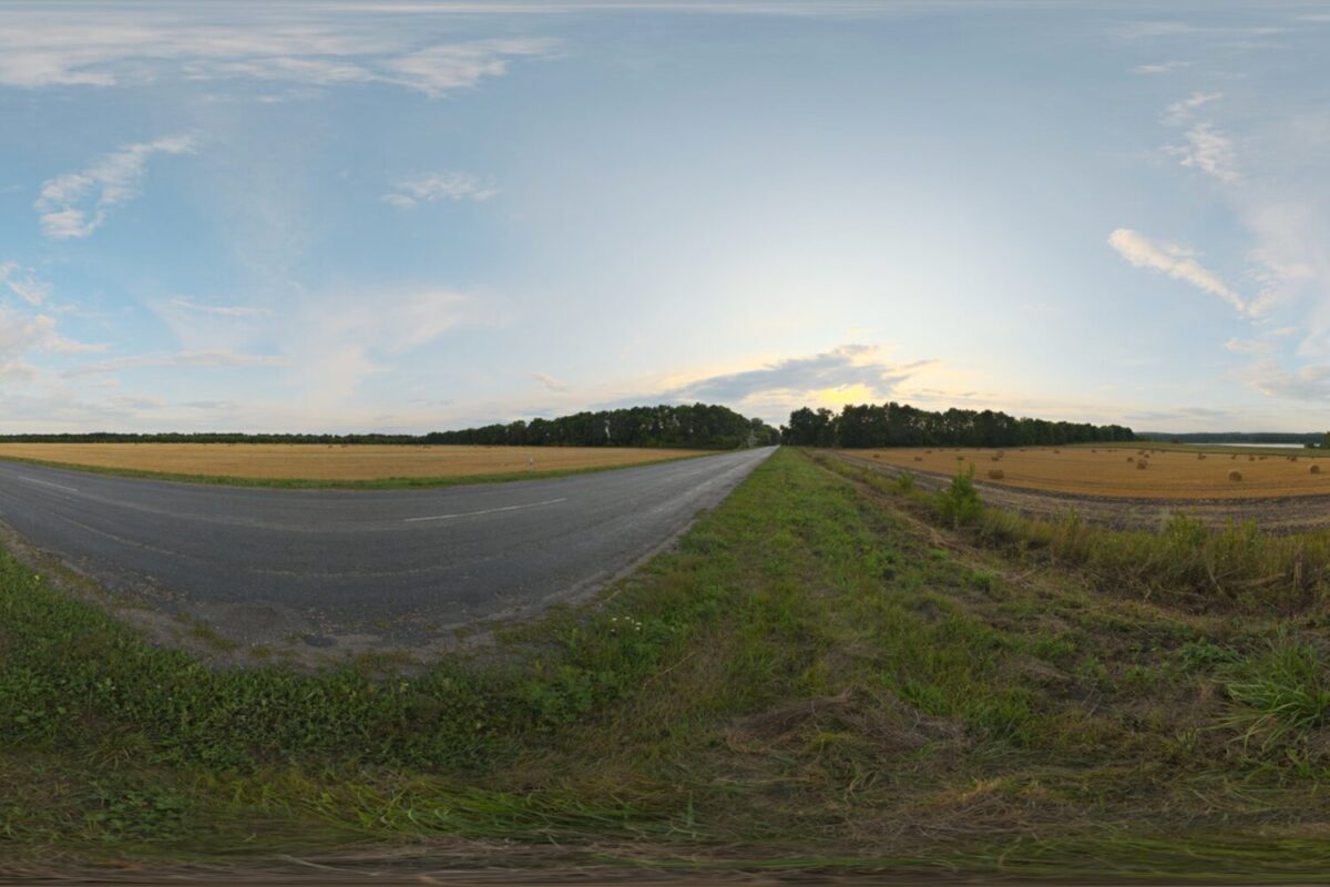 Straw Rolls Field 01 HDRI