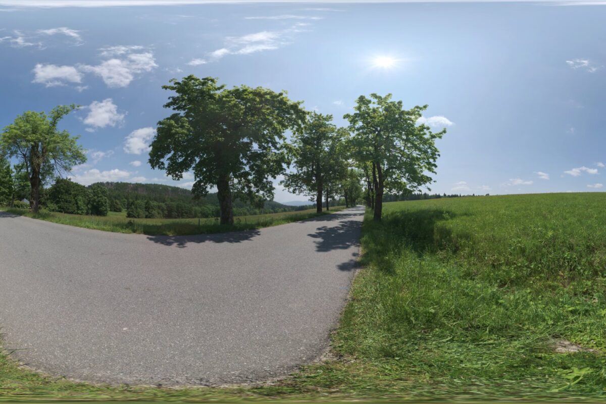 Sunny Country Road HDRI