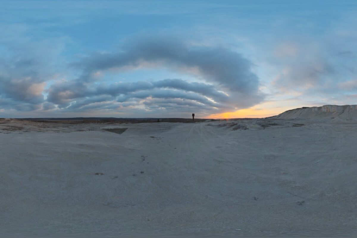 Sunset in the Chalk Quarry HDRI