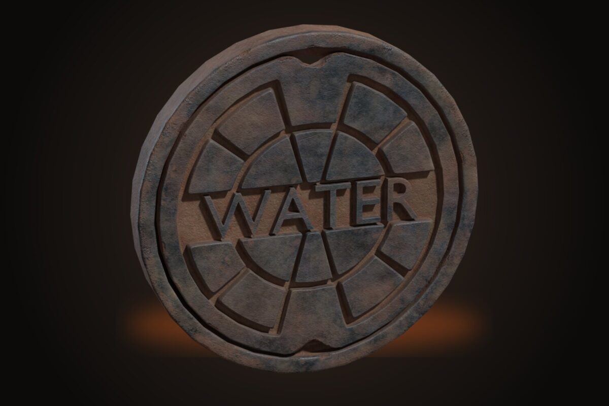 Water Manhole Cover Model