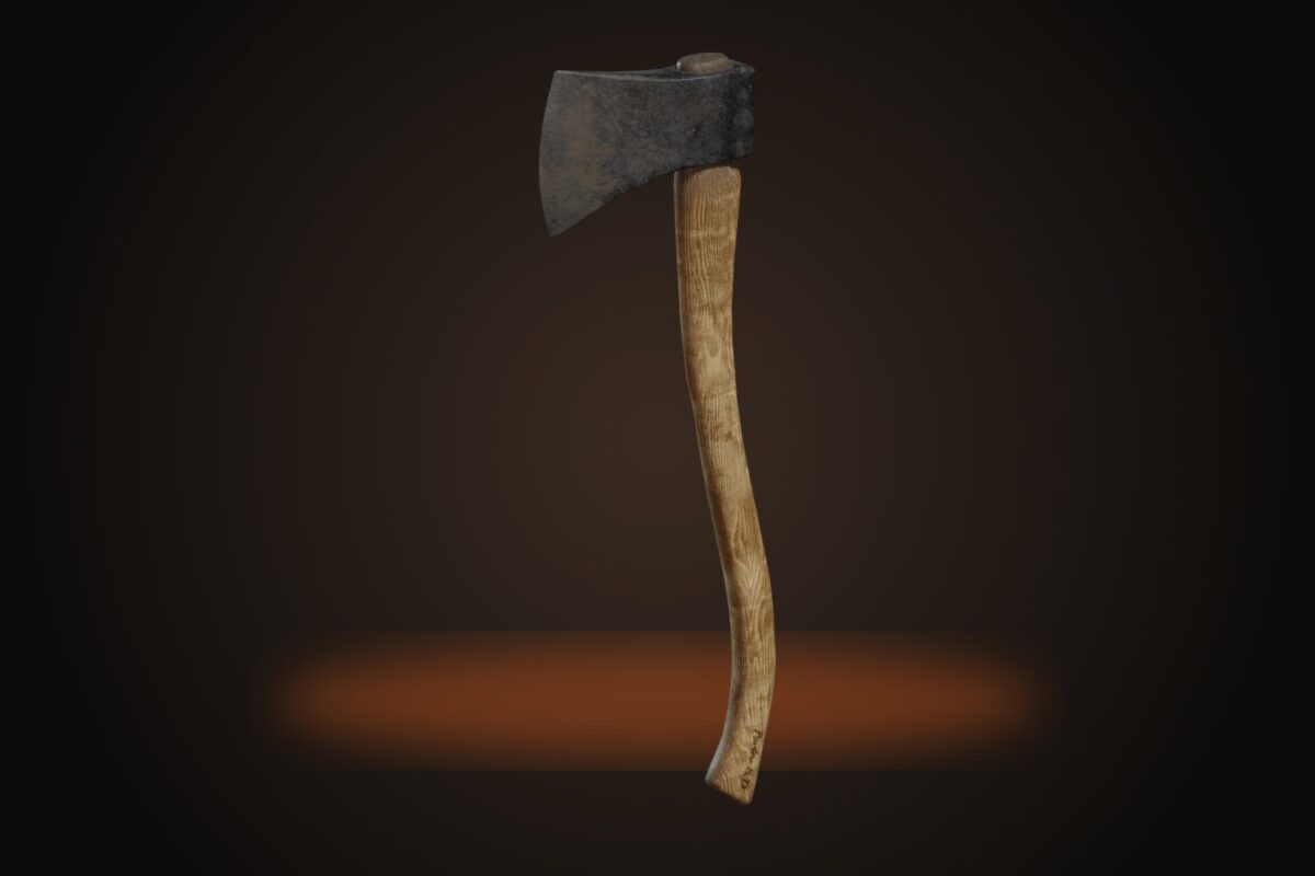 Wooden Axe 02 Model