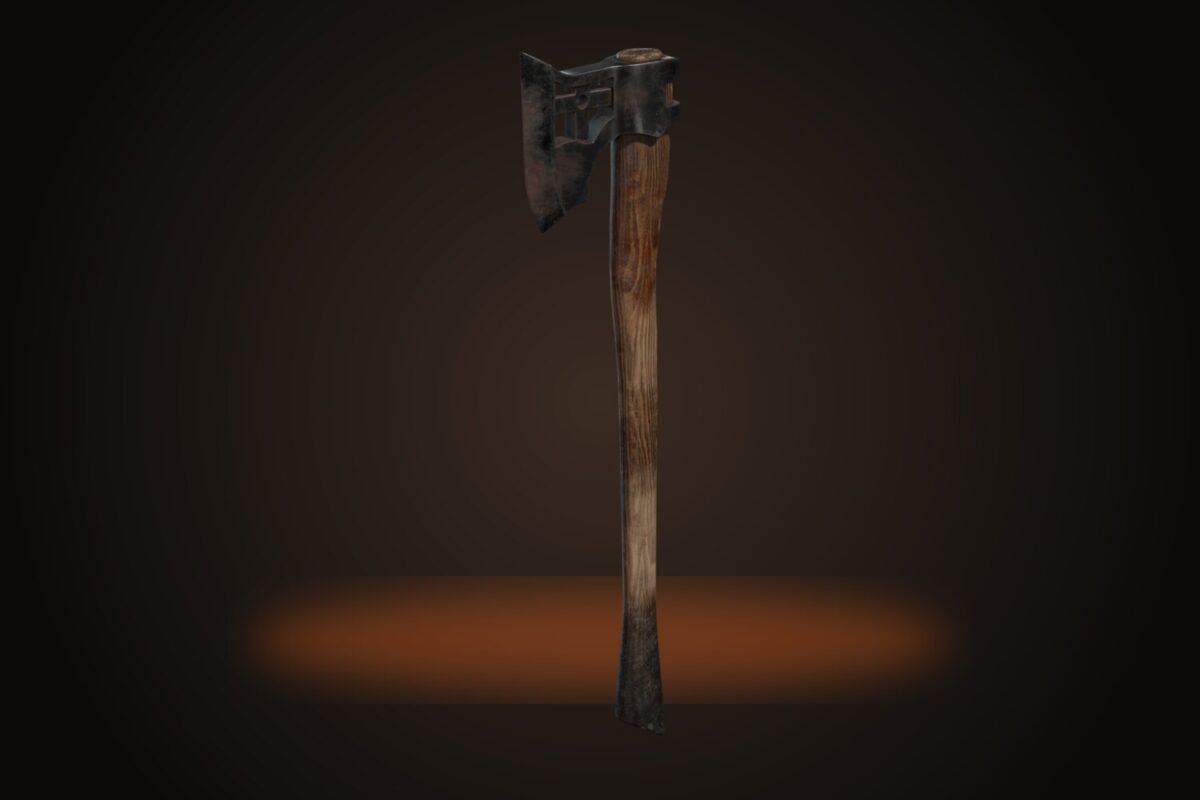 Wooden Axe 03 Model