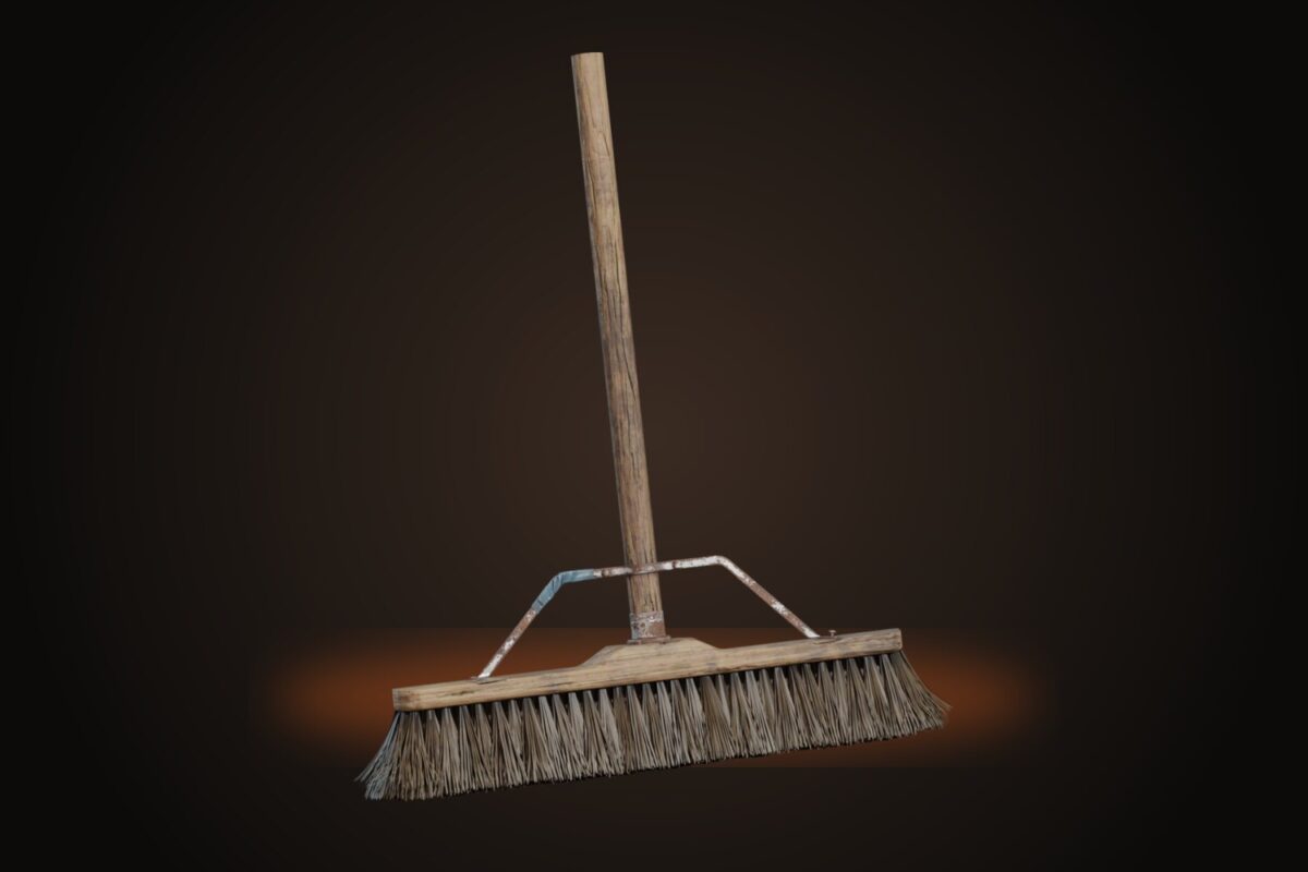 Wooden Broom Model