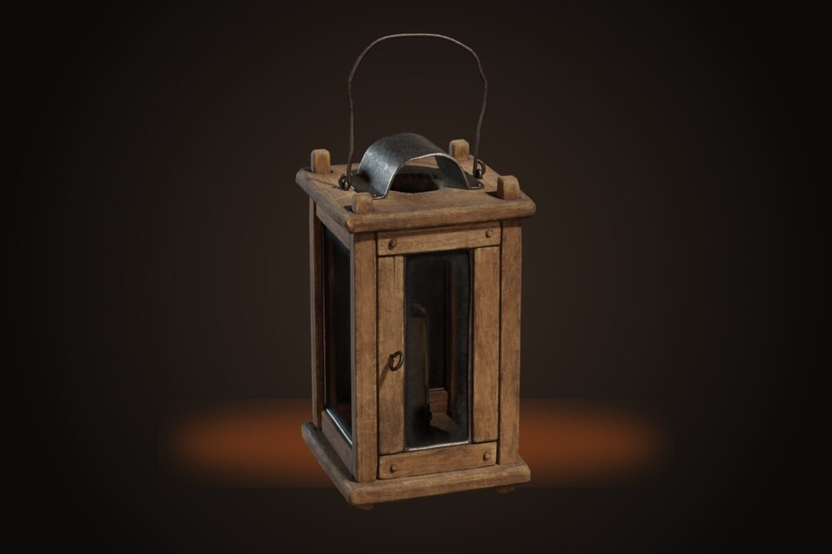 Wooden Lantern 01 Model