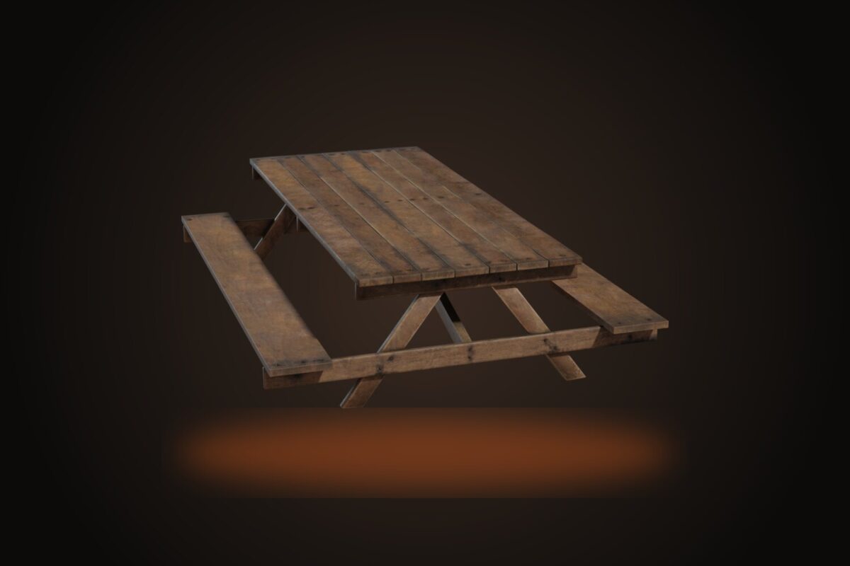 Wooden Picnic Table Model