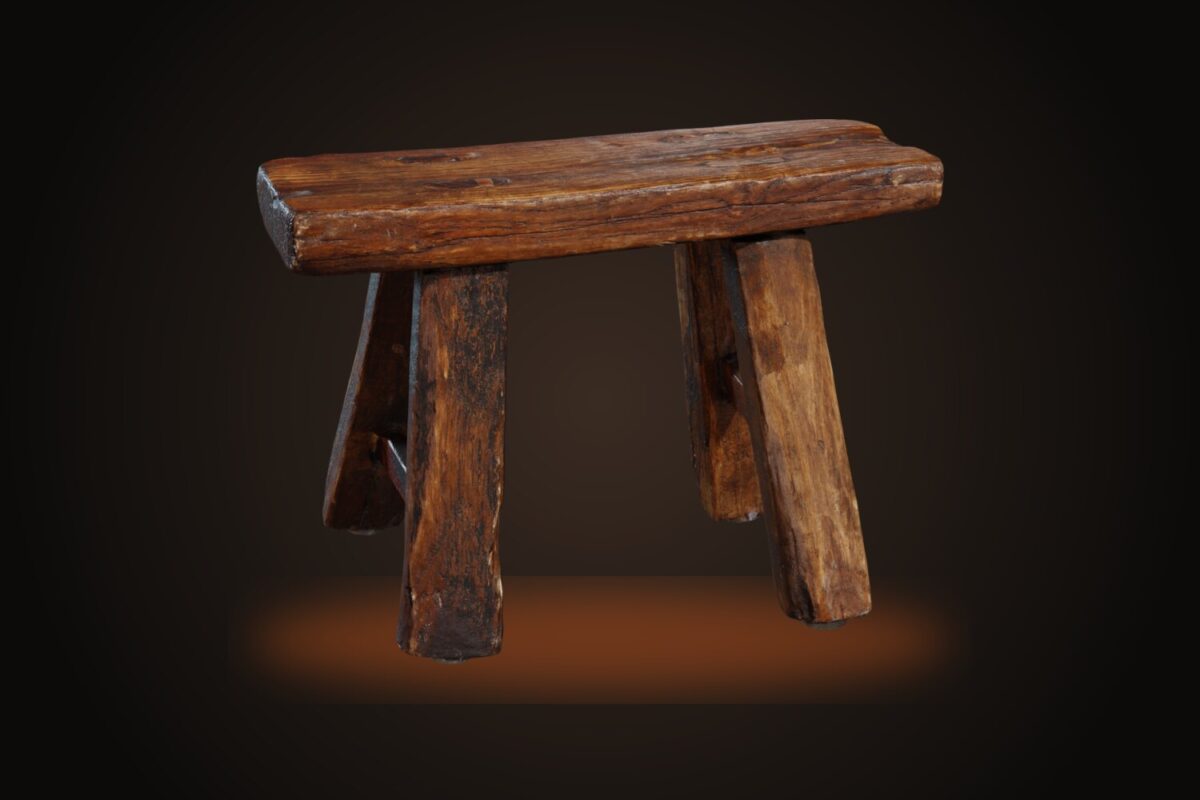 Wooden Stool 02 Model